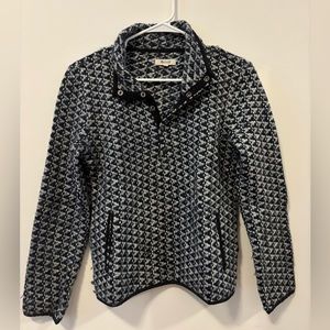 Navy and White Madewell Fleece